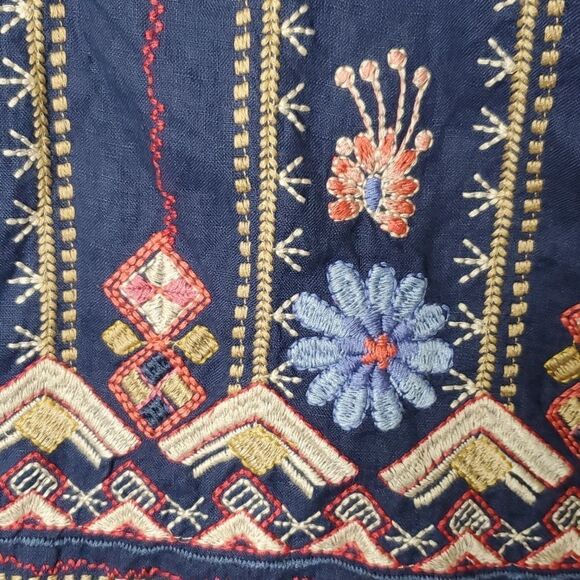 JOHNNY WAS MAXI EMBROIDERED COUNTRY FLORAL BOHO BOHEMIAN SKIRT MEDIUM SMALL S - Picture 15 of 16